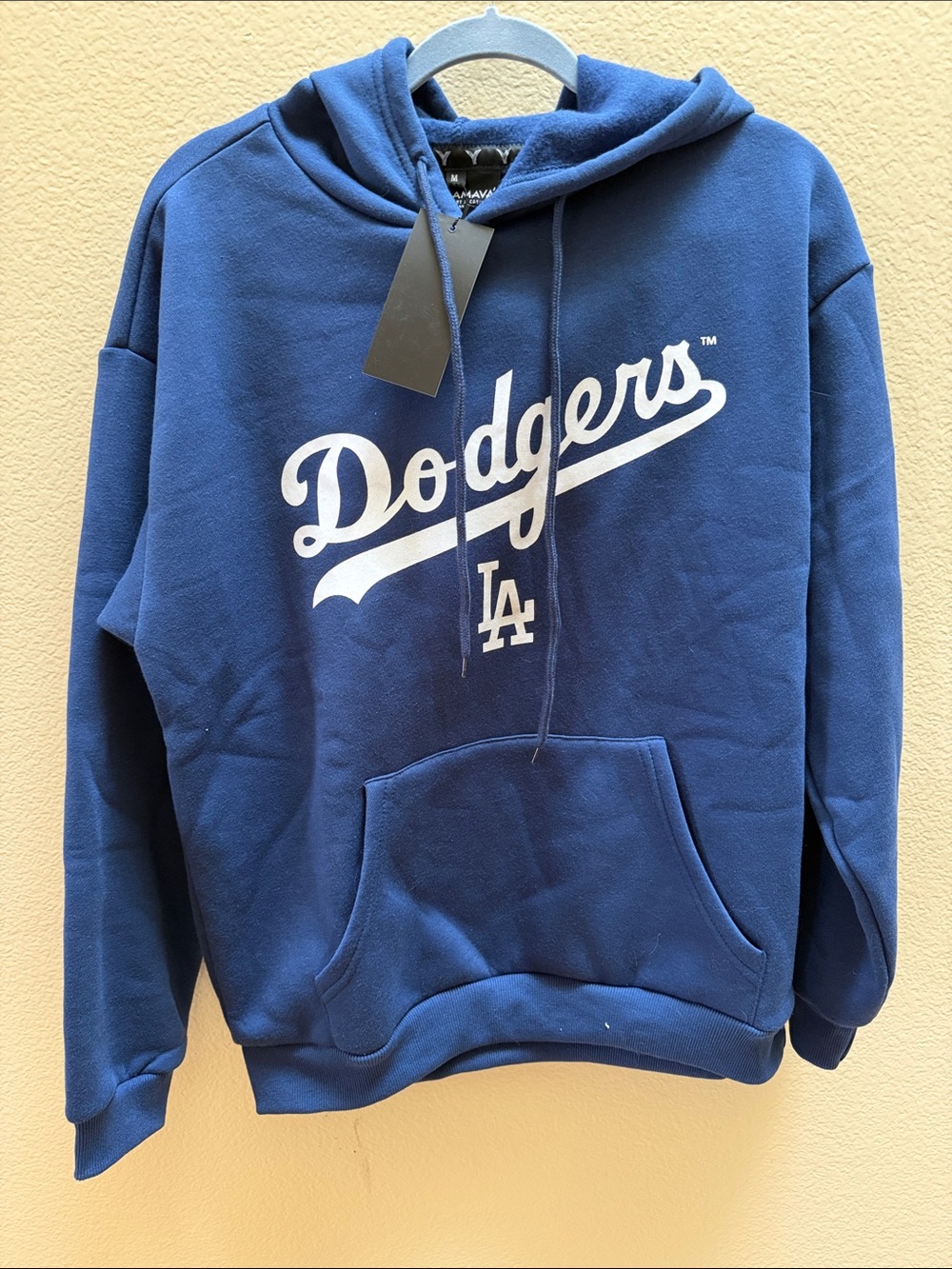 Men's Dodgers Crewneck Hoodie in Navy Blue